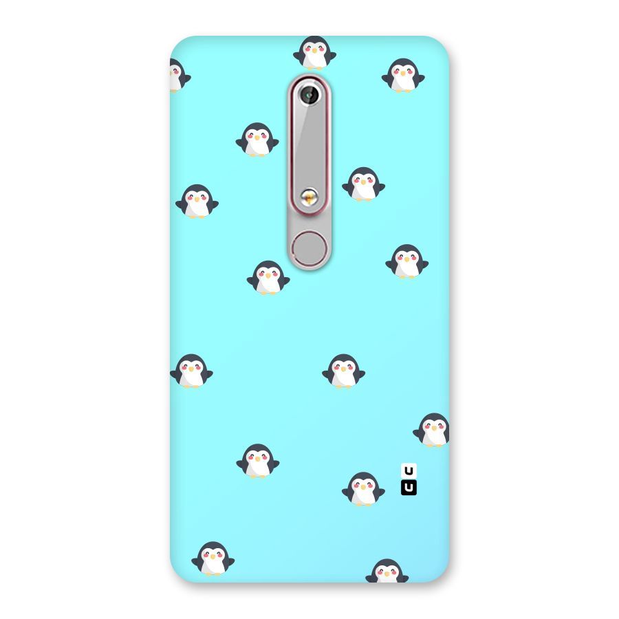 Penguins Pattern Print Back Case for Nokia 6.1