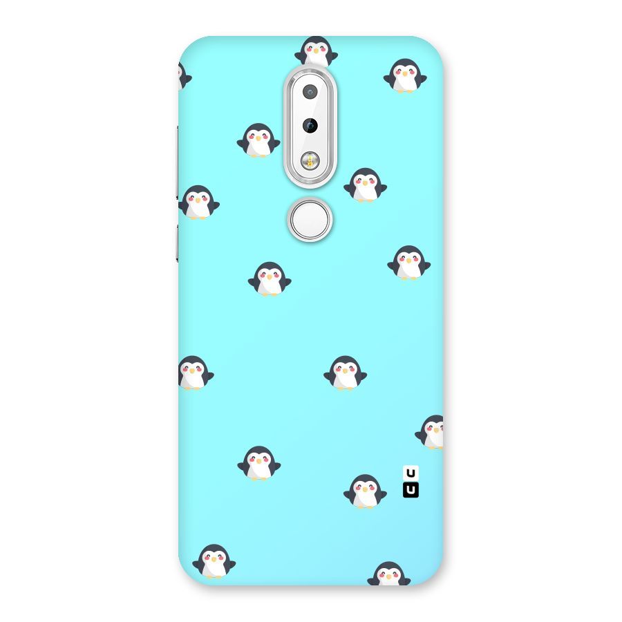 Penguins Pattern Print Back Case for Nokia 6.1 Plus