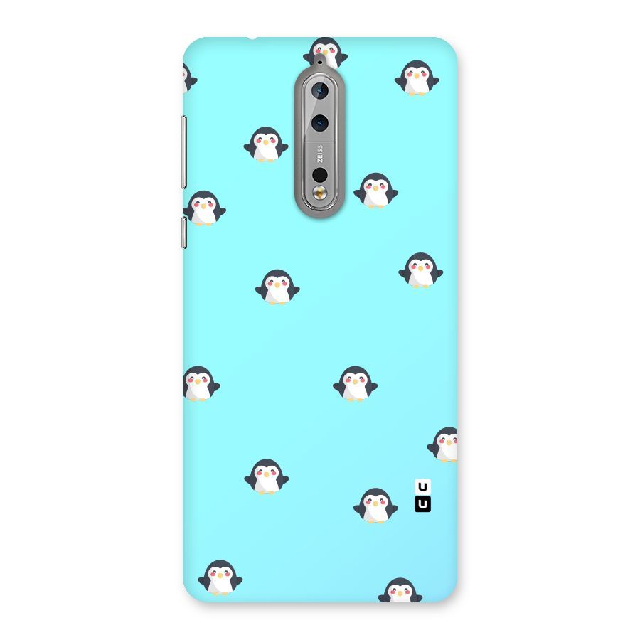 Penguins Pattern Print Back Case for Nokia 8