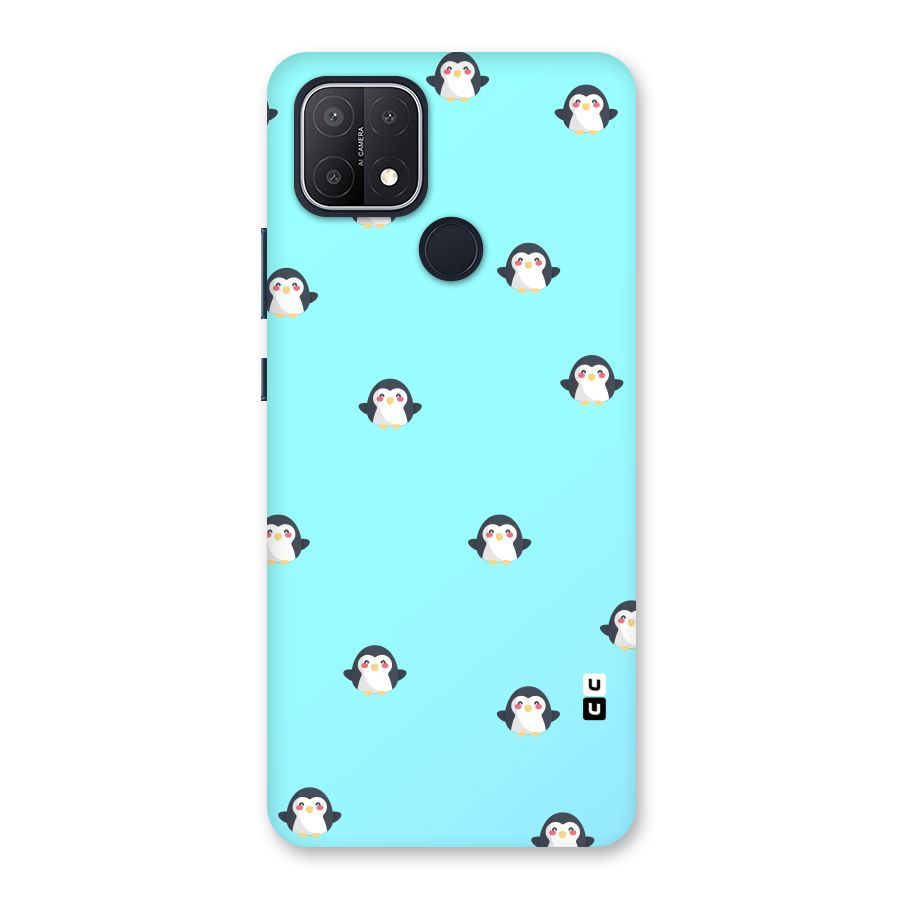 Penguins Pattern Print Back Case for Oppo A15