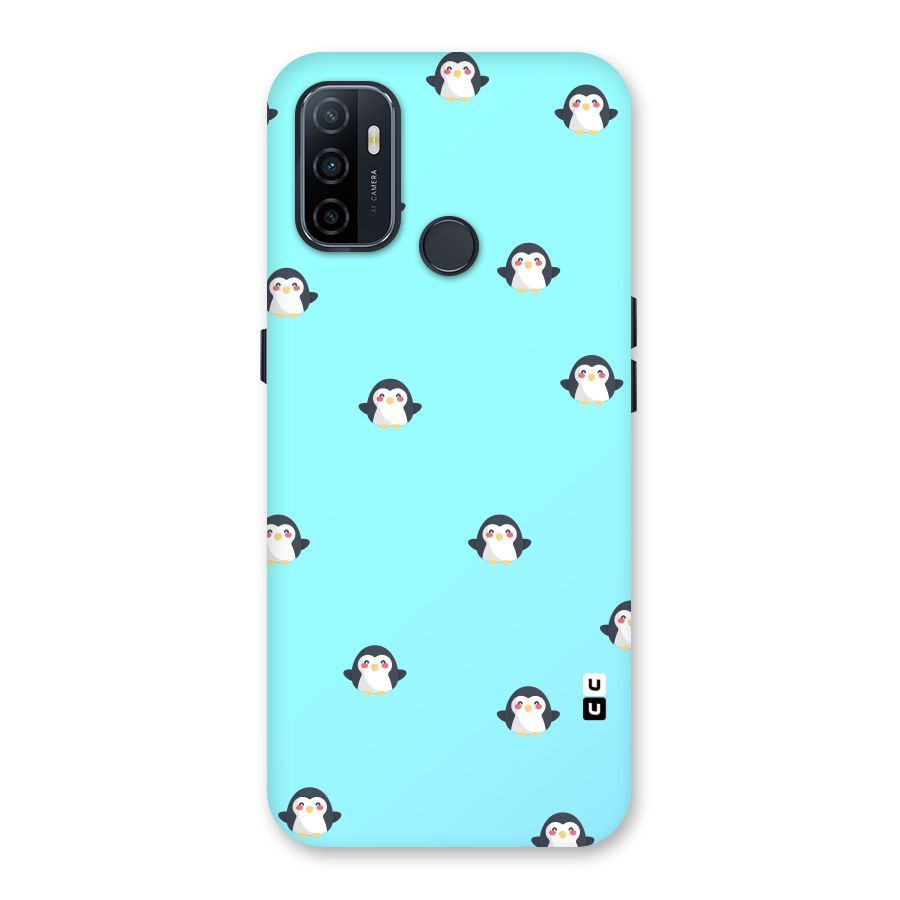 Penguins Pattern Print Back Case for Oppo A32
