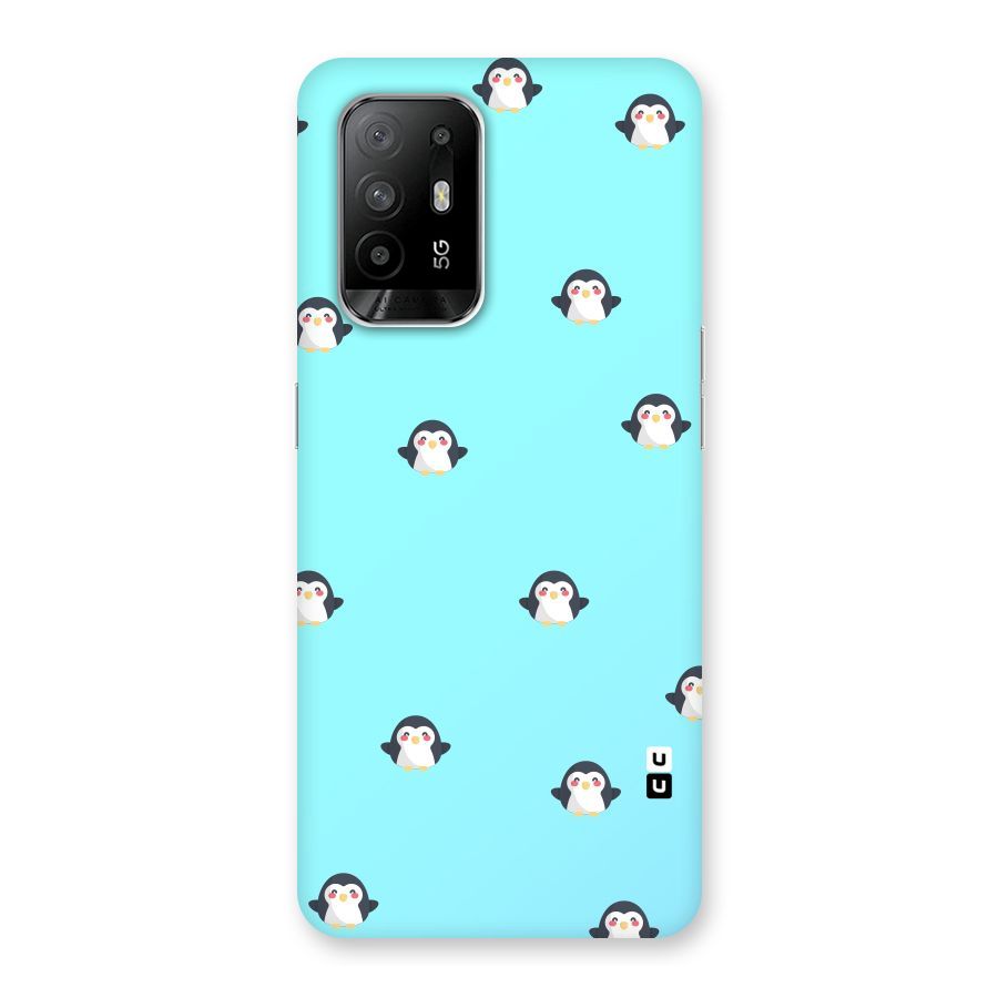 Penguins Pattern Print Back Case for Oppo F19 Pro Plus 5G