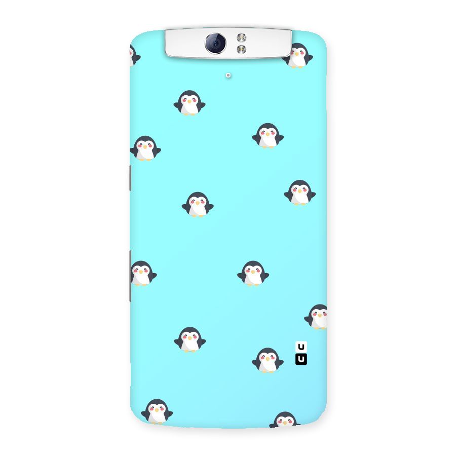 Penguins Pattern Print Back Case for Oppo N1