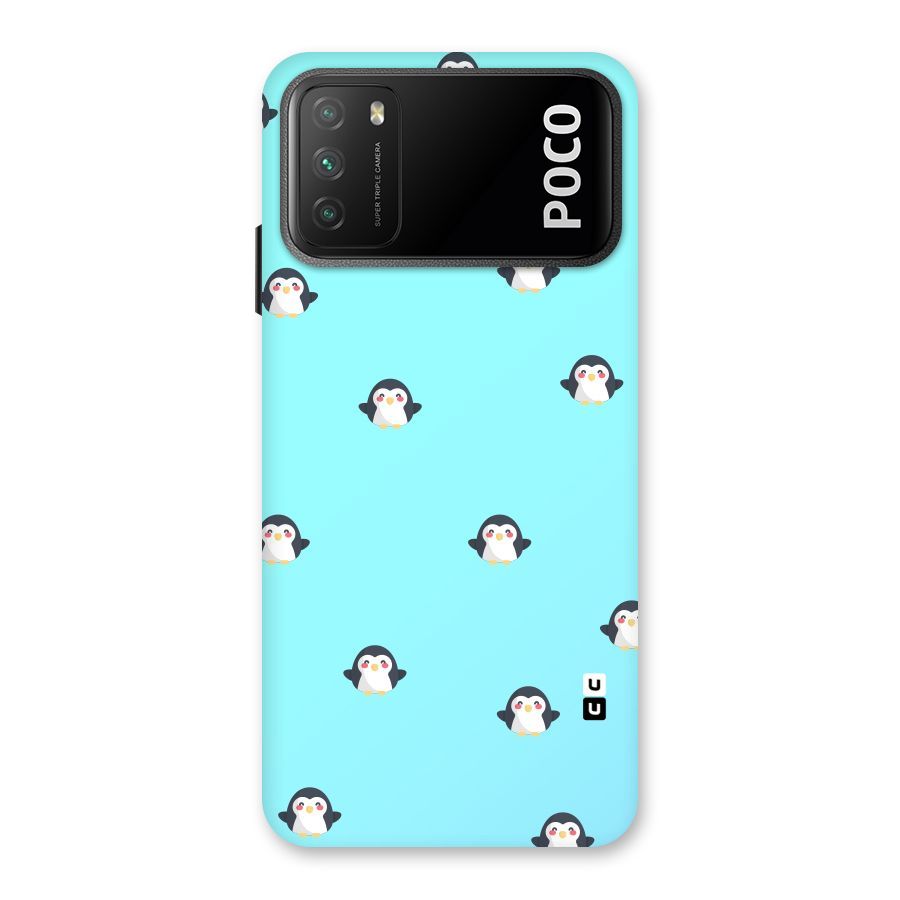 Penguins Pattern Print Back Case for Poco M3