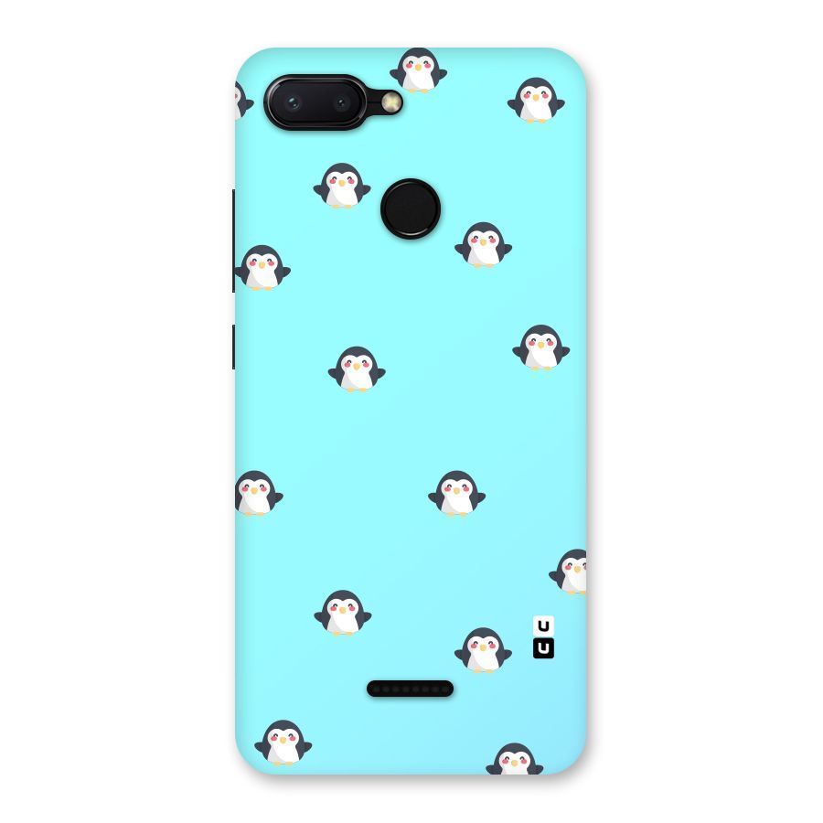 Penguins Pattern Print Back Case for Redmi 6
