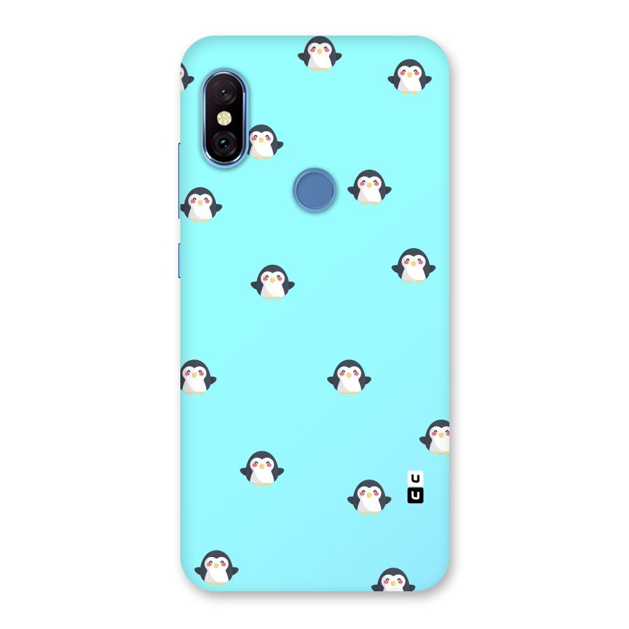 Penguins Pattern Print Back Case for Redmi Note 6 Pro