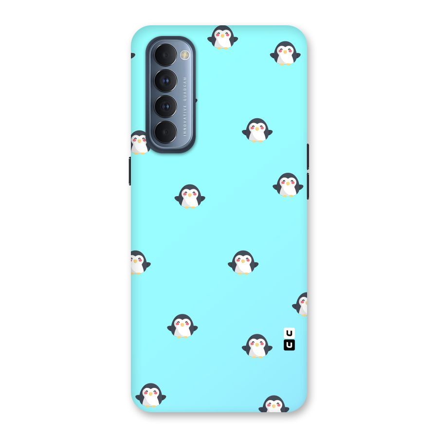 Penguins Pattern Print Back Case for Reno4 Pro