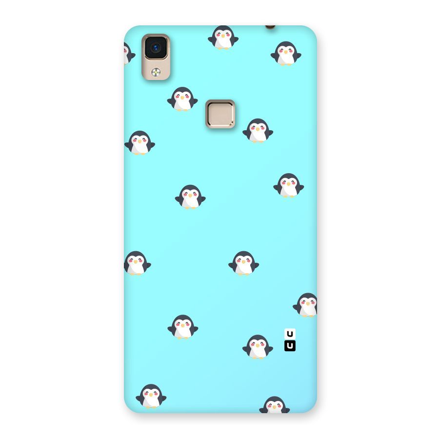 Penguins Pattern Print Back Case for V3 Max