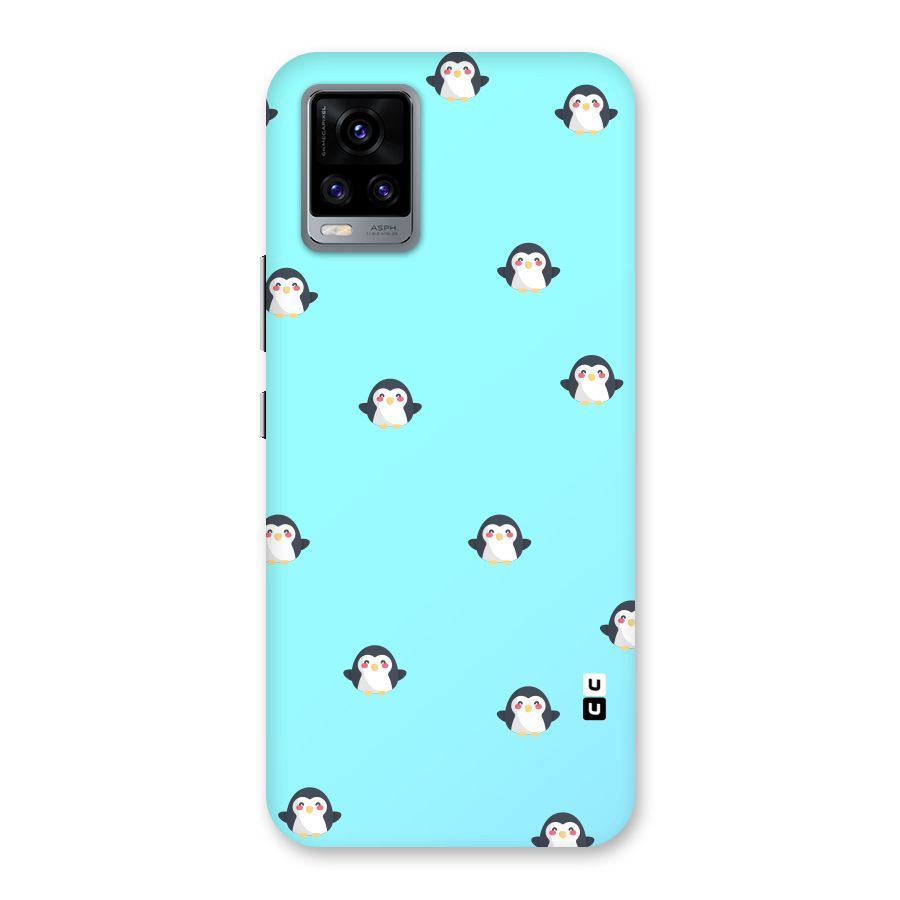 Penguins Pattern Print Back Case for Vivo V20