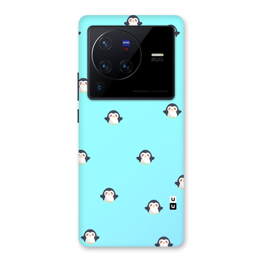 Penguins Pattern Print Back Case for Vivo X80 Pro