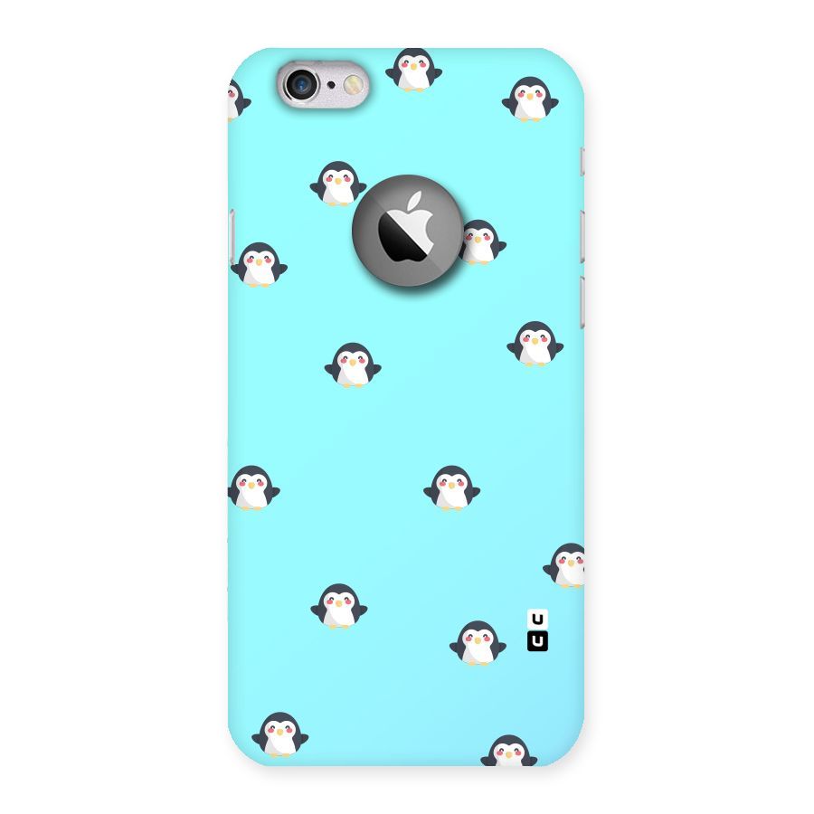 Penguins Pattern Print Back Case for iPhone 6 Logo Cut