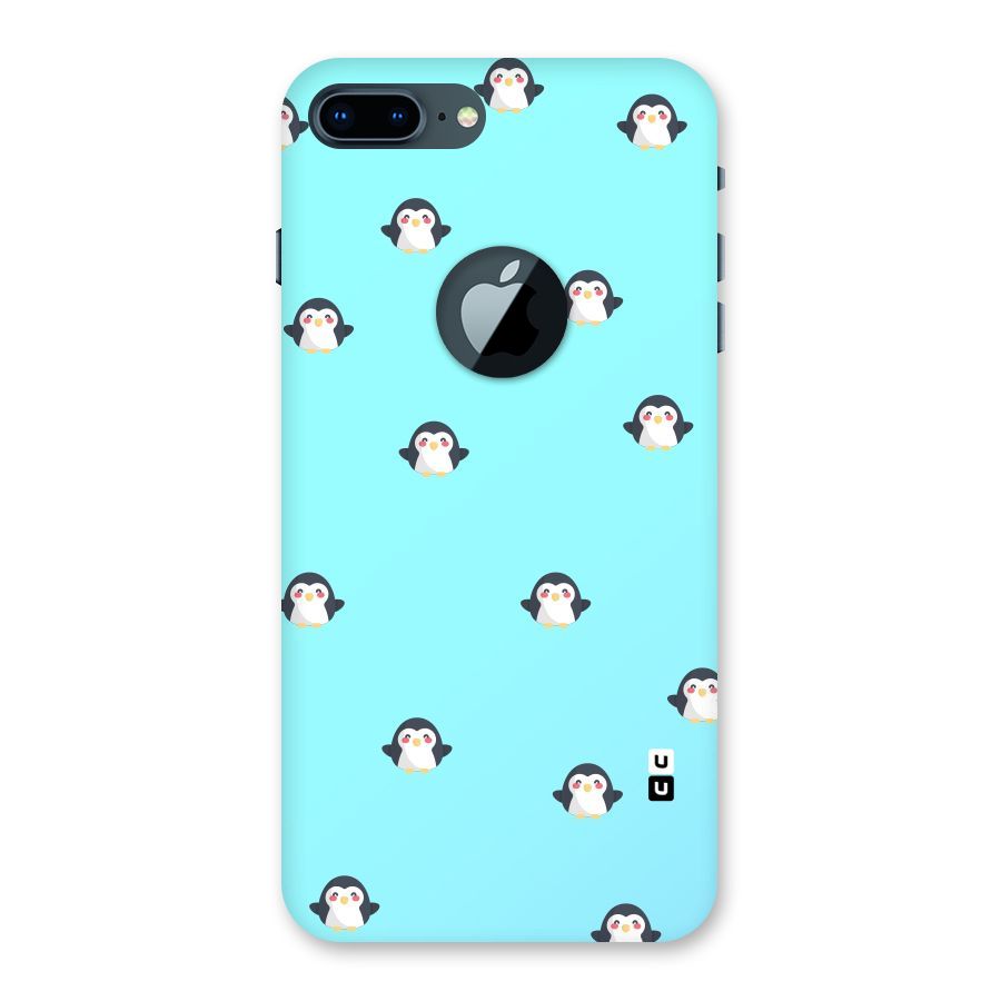 Penguins Pattern Print Back Case for iPhone 7 Plus Logo Cut