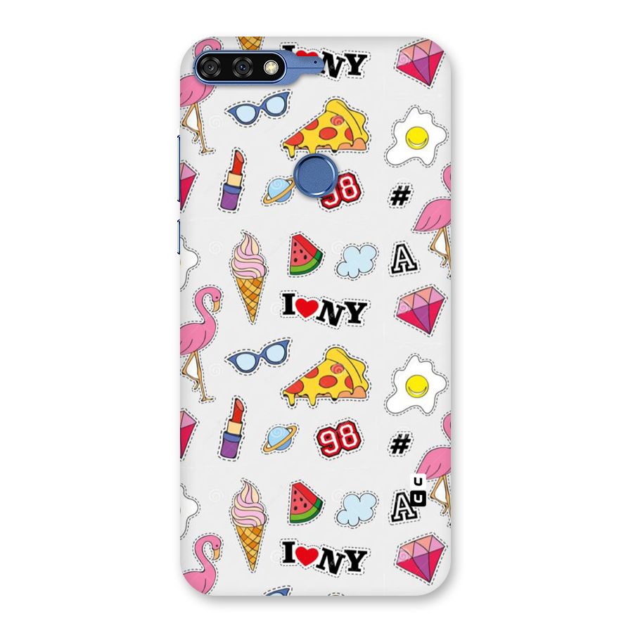 Personnel Quirk Back Case for Honor 7C