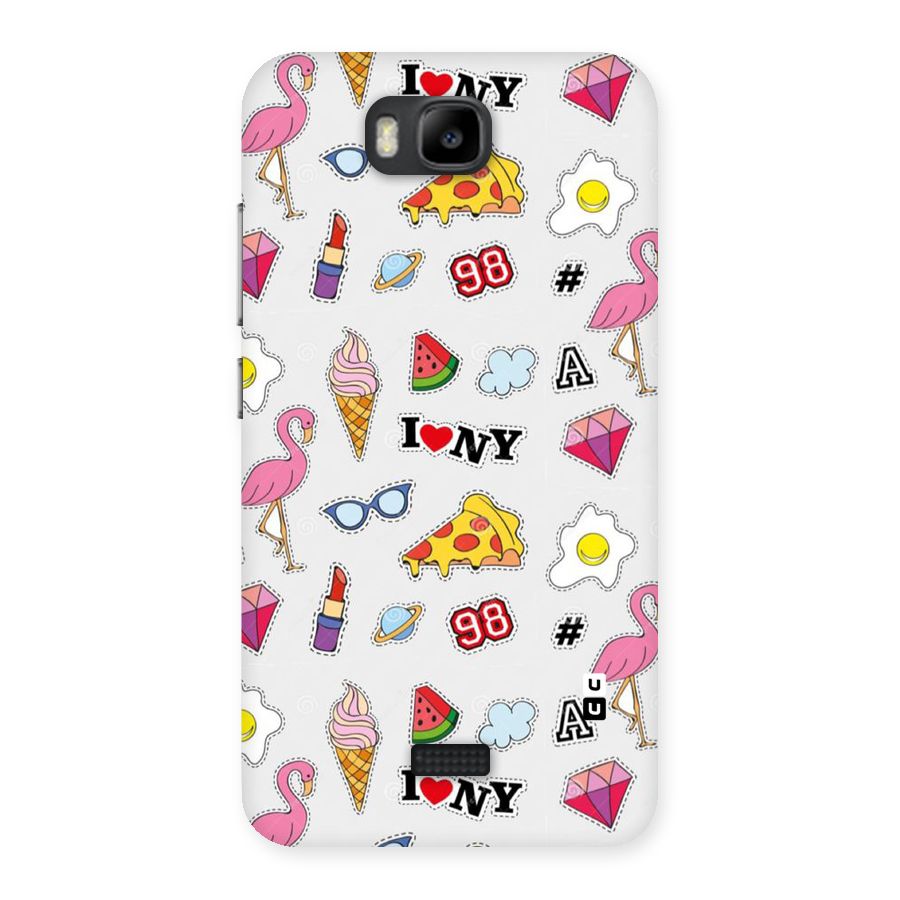 Personnel Quirk Back Case for Honor Bee