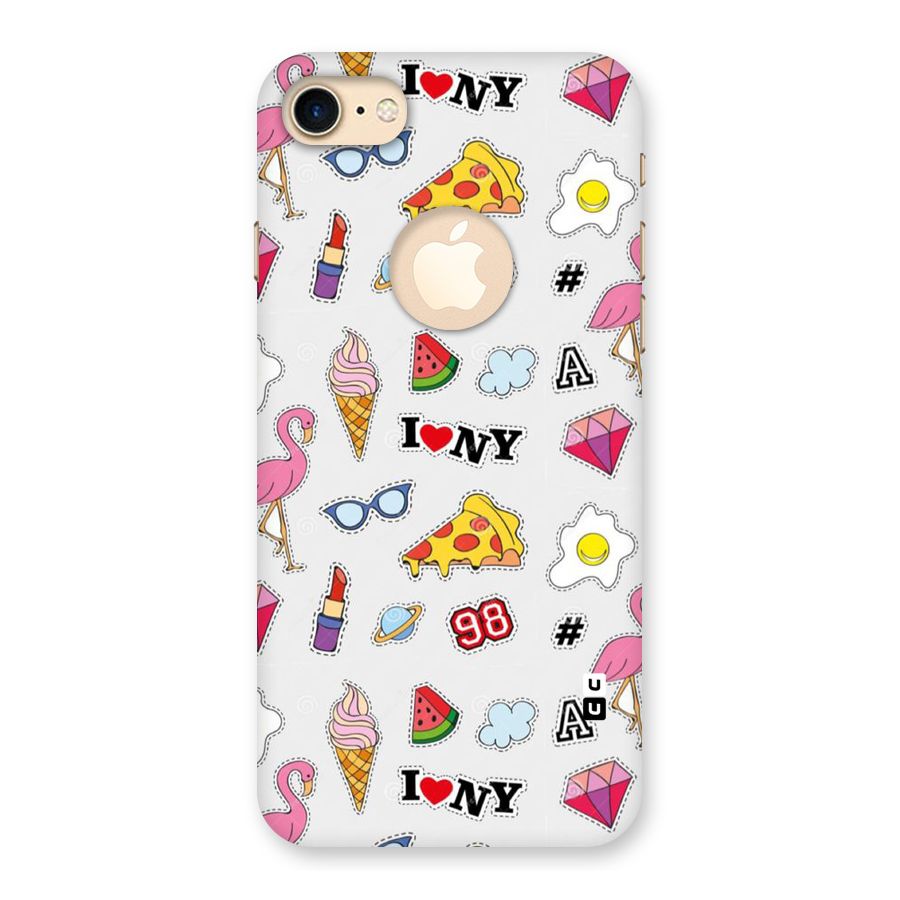 Personnel Quirk Back Case for iPhone 7 Logo Cut