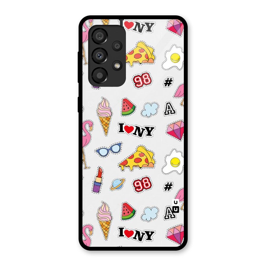 Personnel Quirk Glass Back Case for Galaxy A33 5G