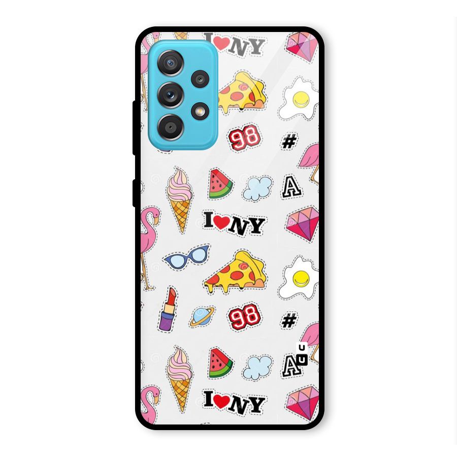 Personnel Quirk Glass Back Case for Galaxy A52