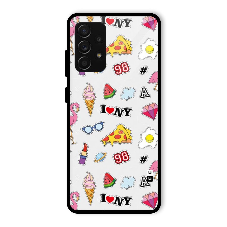 Personnel Quirk Glass Back Case for Galaxy A53 5G