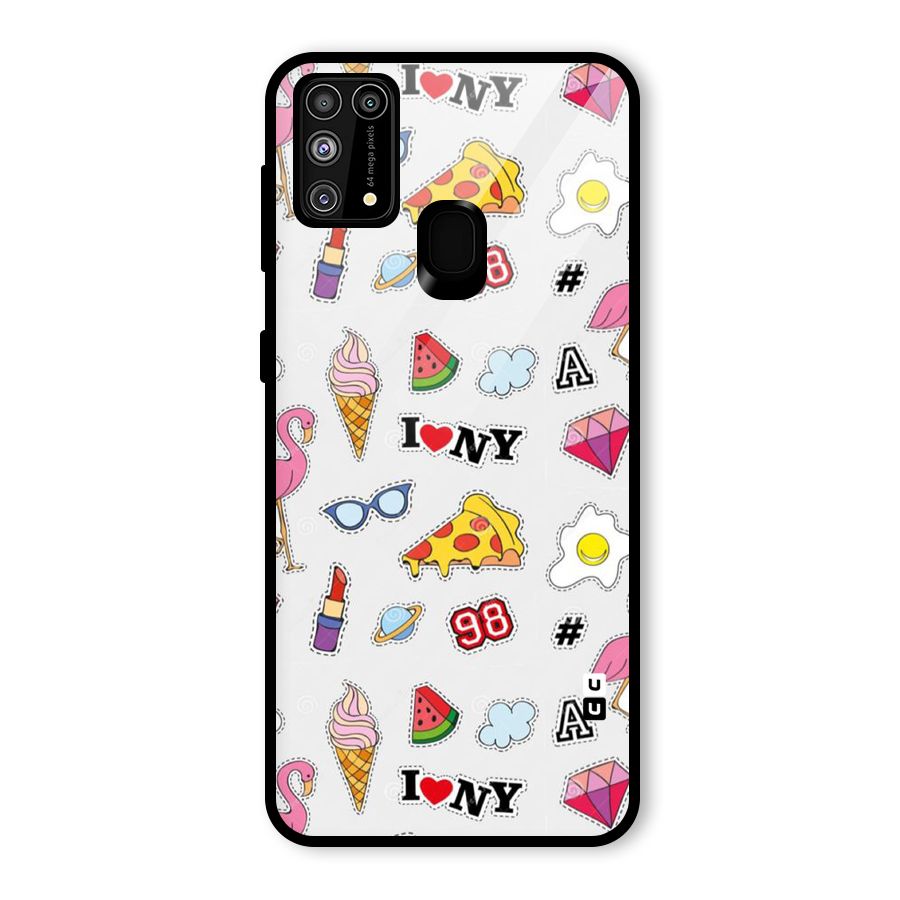 Personnel Quirk Glass Back Case for Galaxy F41