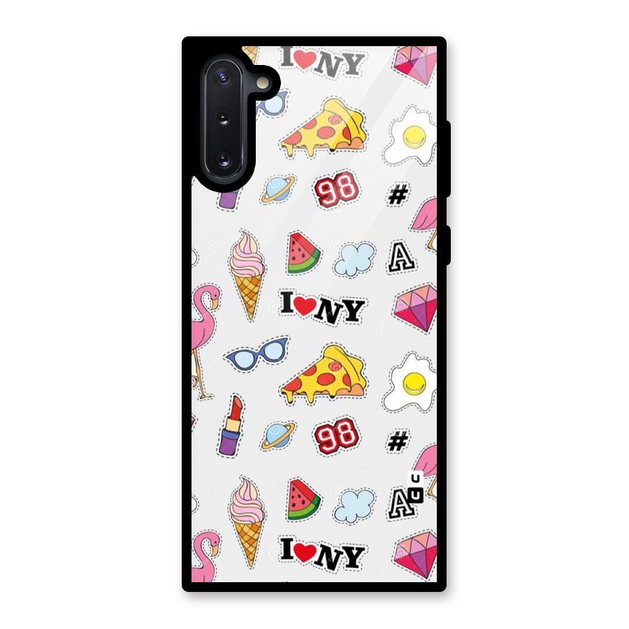 Personnel Quirk Glass Back Case for Galaxy Note 10