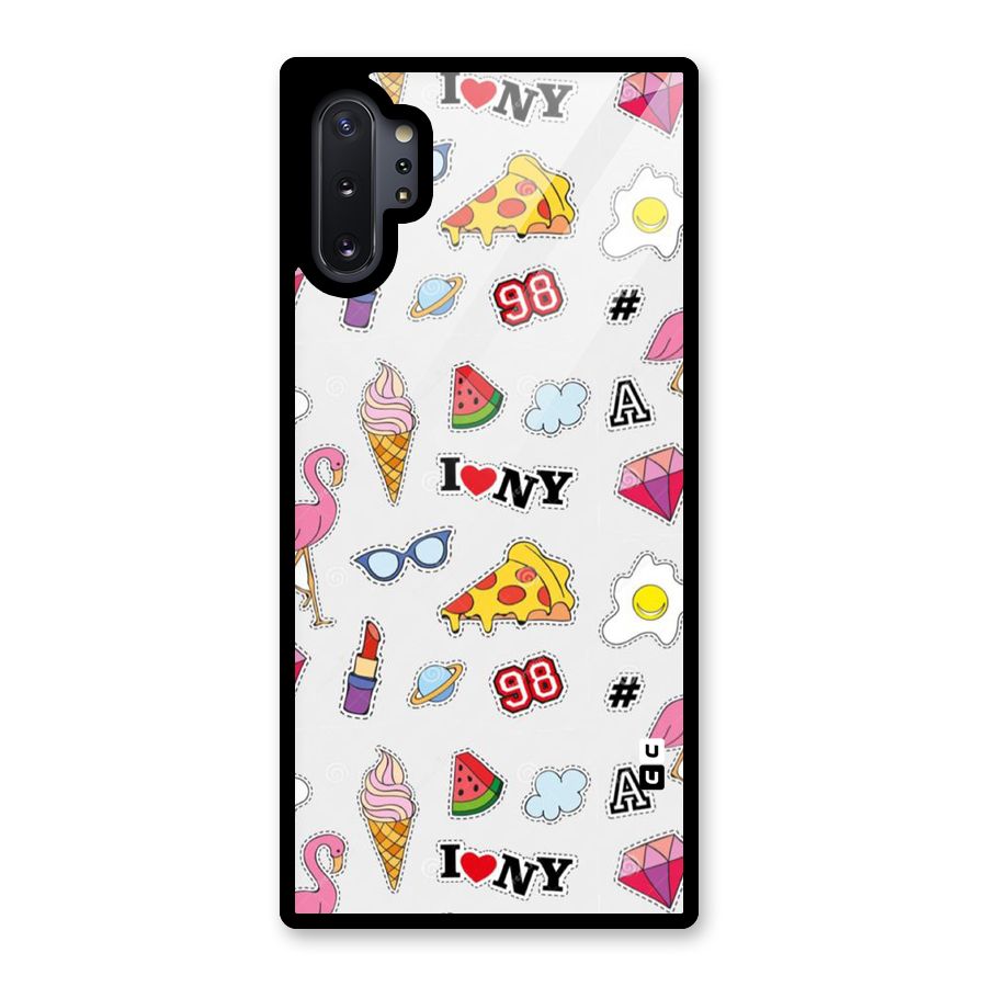 Personnel Quirk Glass Back Case for Galaxy Note 10 Plus