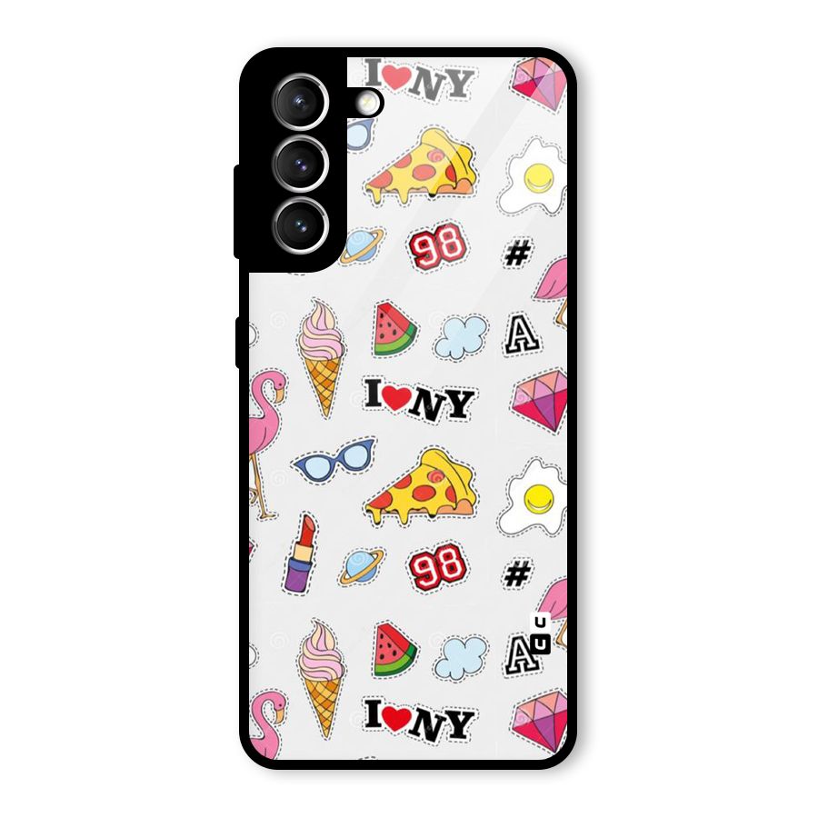 Personnel Quirk Glass Back Case for Galaxy S21 5G