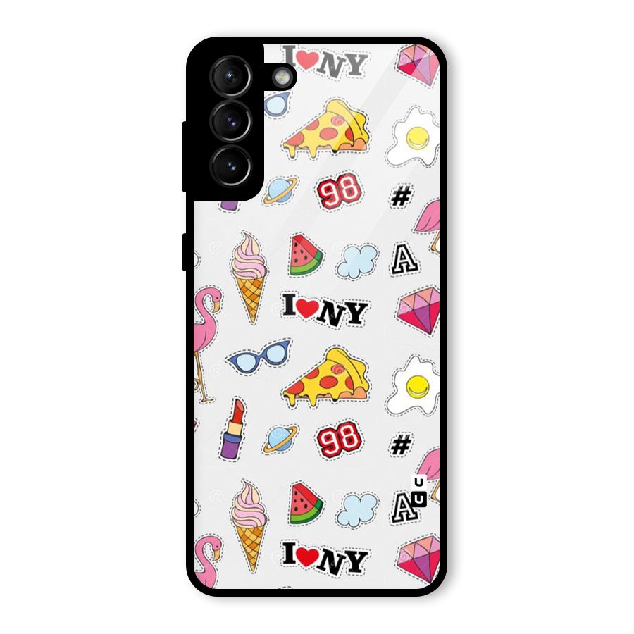 Personnel Quirk Glass Back Case for Galaxy S21 Plus