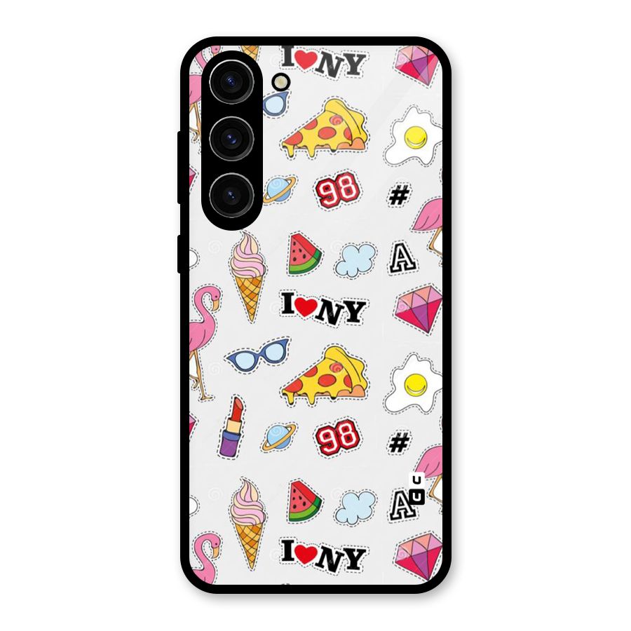 Personnel Quirk Glass Back Case for Galaxy S23 Plus