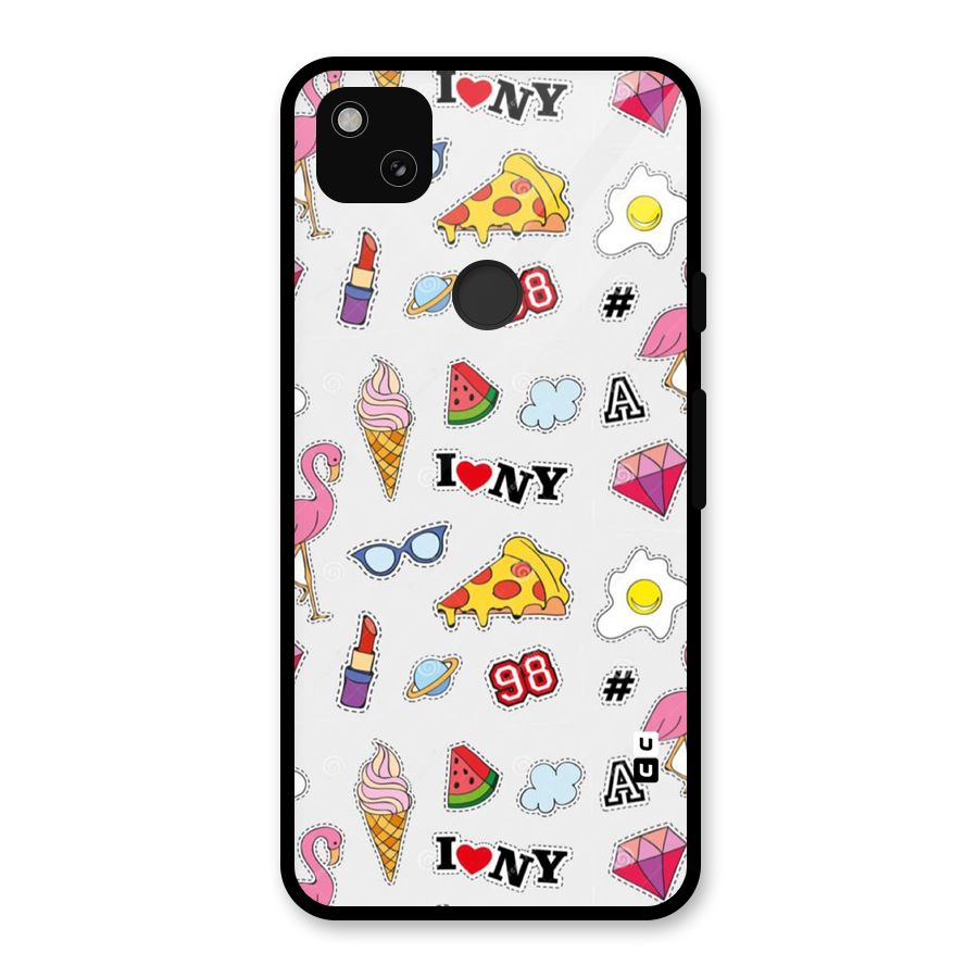 Personnel Quirk Glass Back Case for Google Pixel 4a