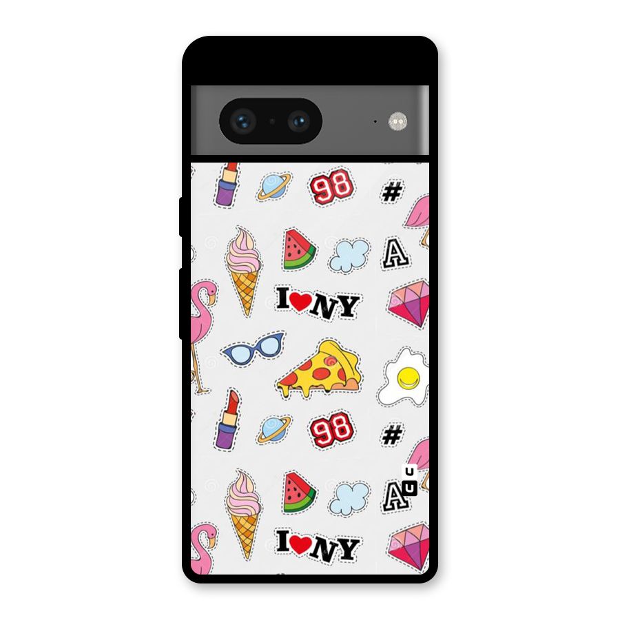Personnel Quirk Glass Back Case for Google Pixel 7