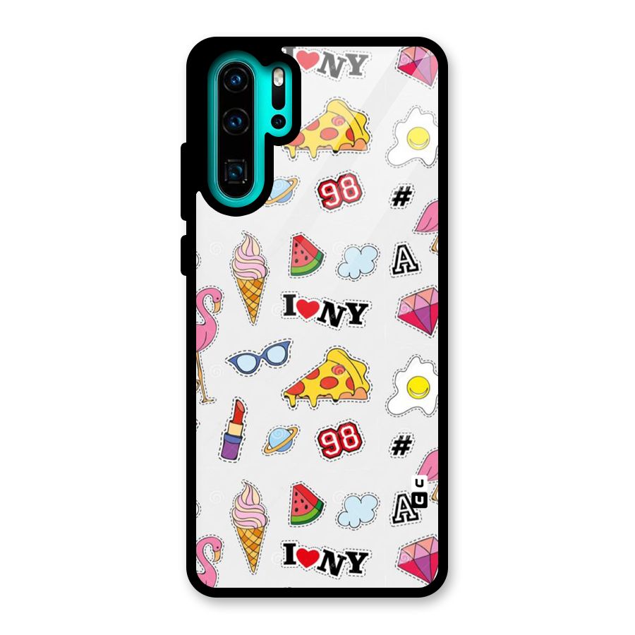 Personnel Quirk Glass Back Case for Huawei P30 Pro