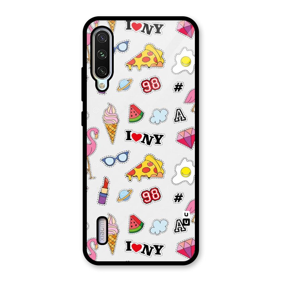 Personnel Quirk Glass Back Case for Mi A3