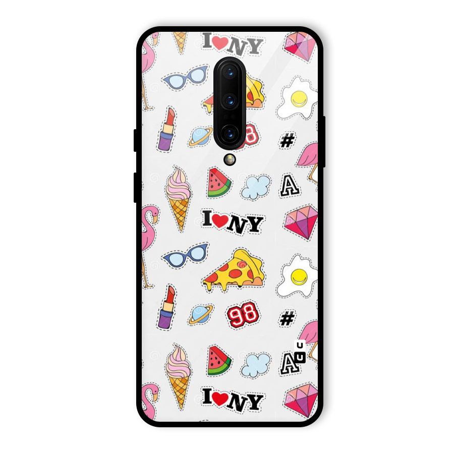 Personnel Quirk Glass Back Case for OnePlus 7 Pro