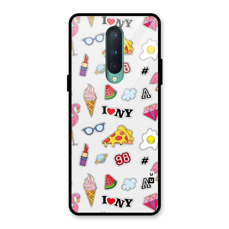 Personnel Quirk Glass Back Case for OnePlus 8