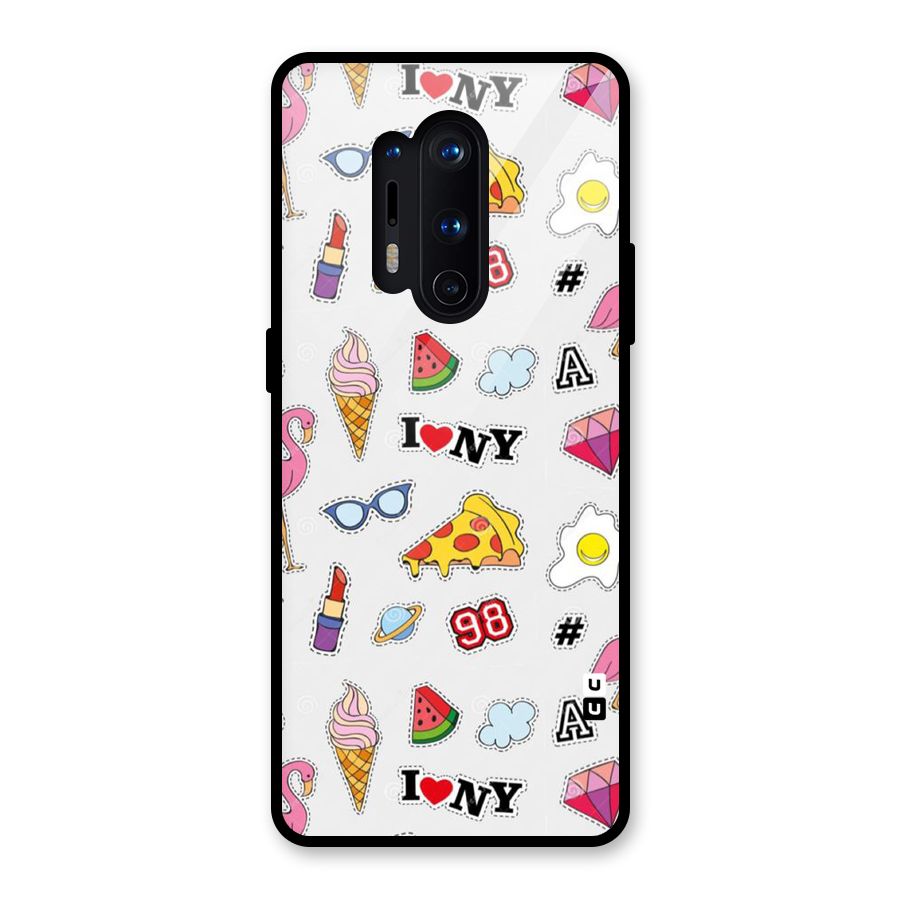 Personnel Quirk Glass Back Case for OnePlus 8 Pro