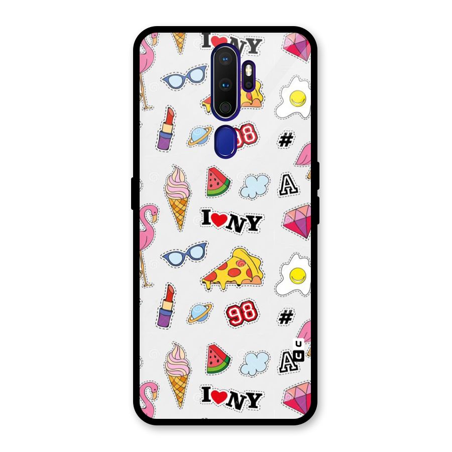 Personnel Quirk Glass Back Case for Oppo A9 (2020)