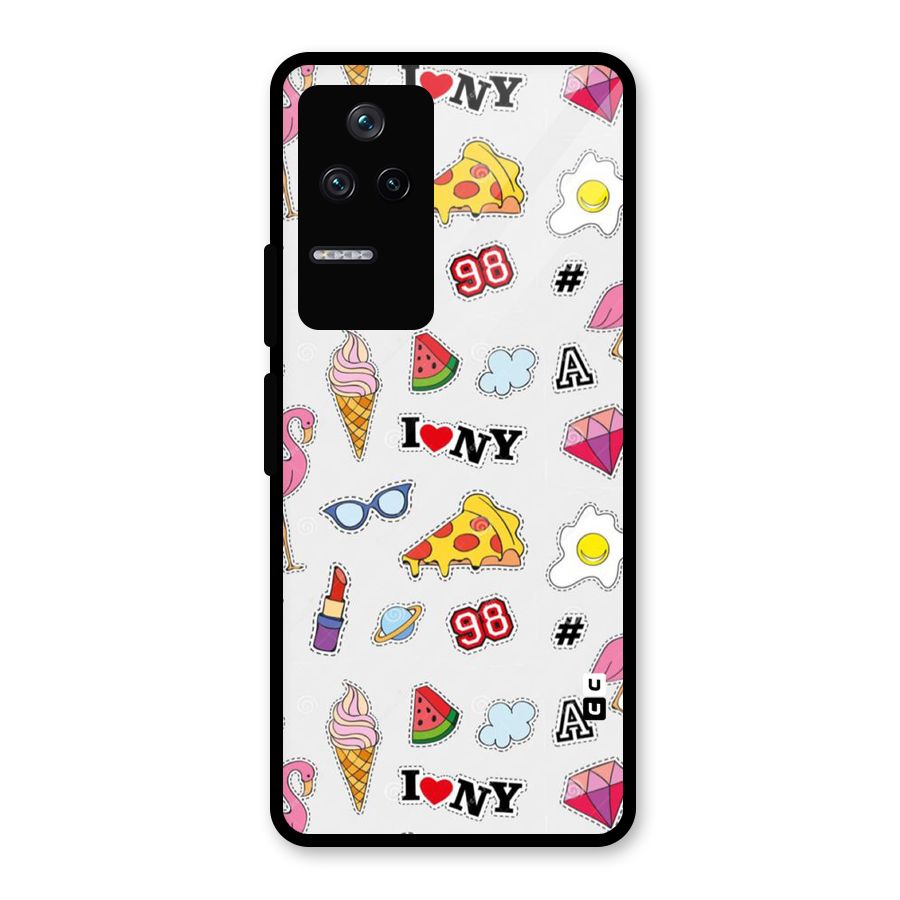 Personnel Quirk Glass Back Case for Poco F4 5G