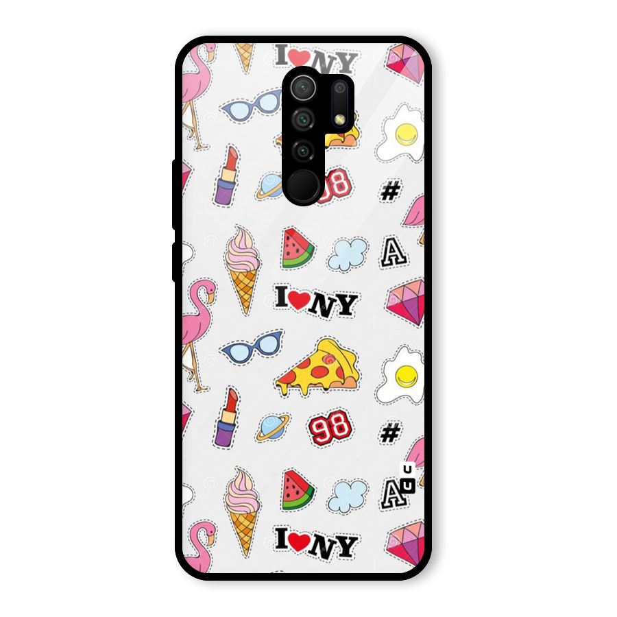 Personnel Quirk Glass Back Case for Poco M2