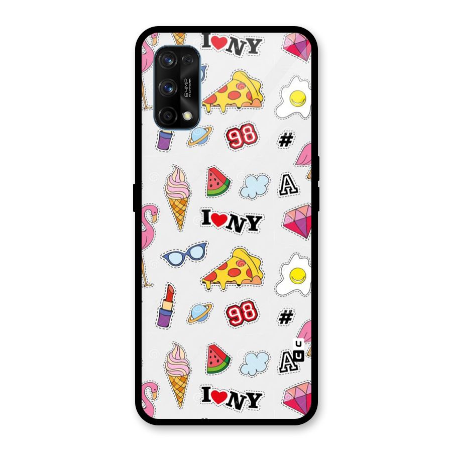 Personnel Quirk Glass Back Case for Realme 7 Pro