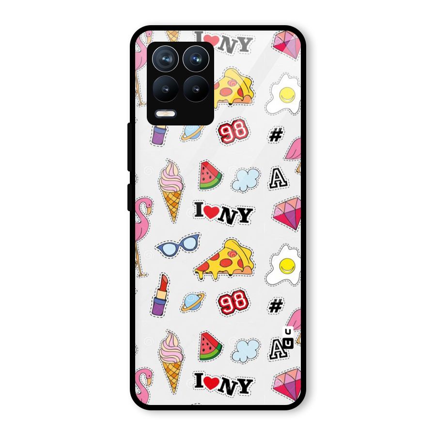 Personnel Quirk Glass Back Case for Realme 8
