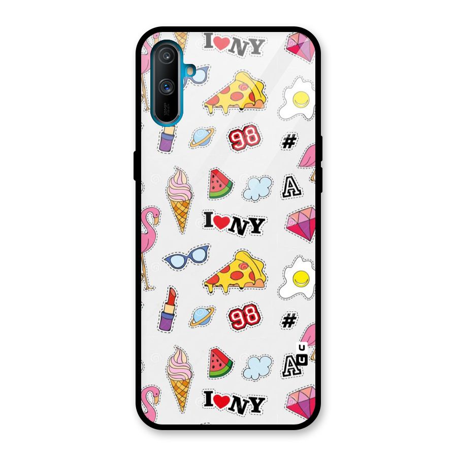 Personnel Quirk Glass Back Case for Realme C3