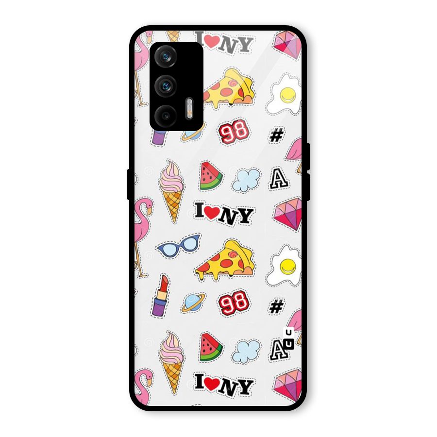 Personnel Quirk Glass Back Case for Realme GT 5G