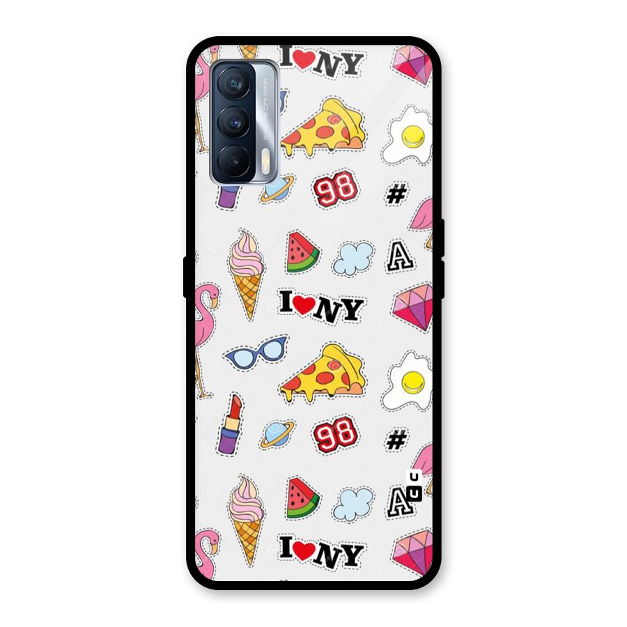 Personnel Quirk Glass Back Case for Realme X7