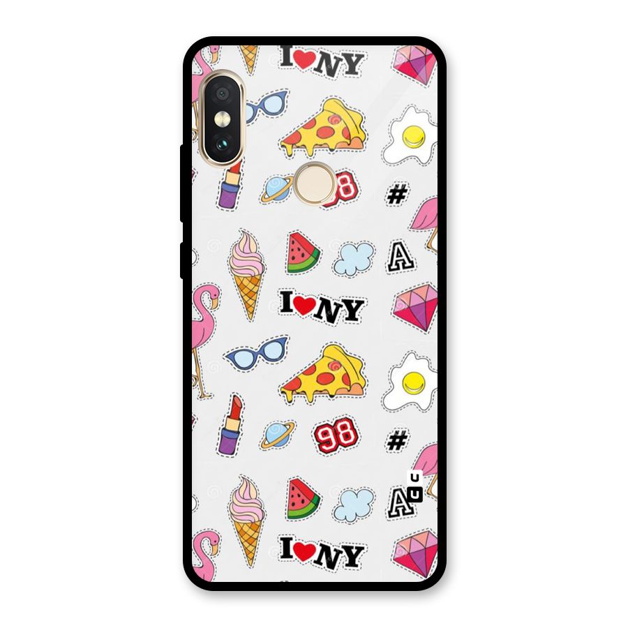 Personnel Quirk Glass Back Case for Redmi Note 5 Pro