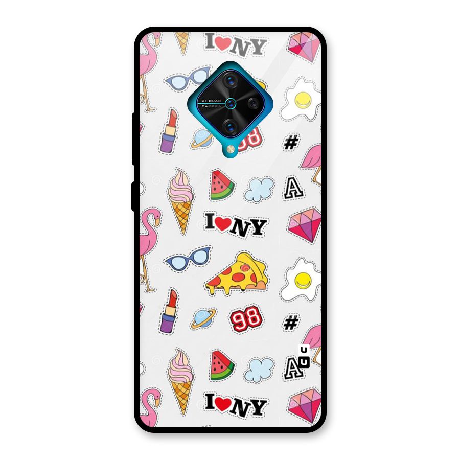 Personnel Quirk Glass Back Case for Vivo S1 Pro