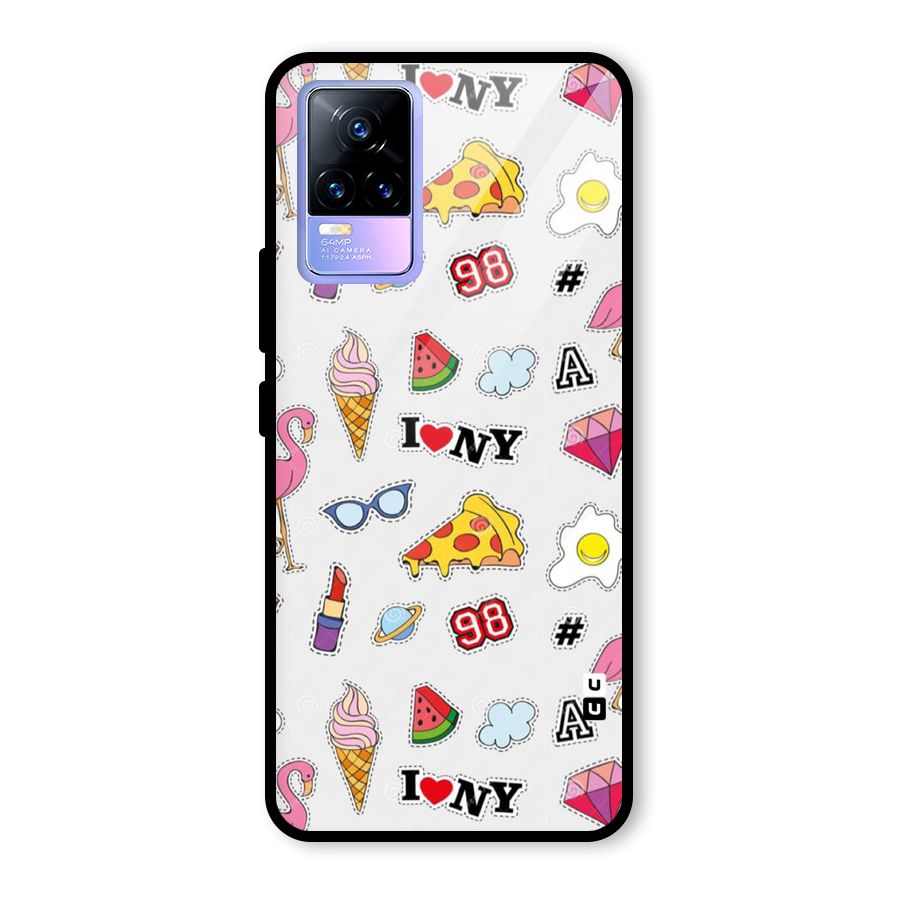 Personnel Quirk Glass Back Case for Vivo Y73