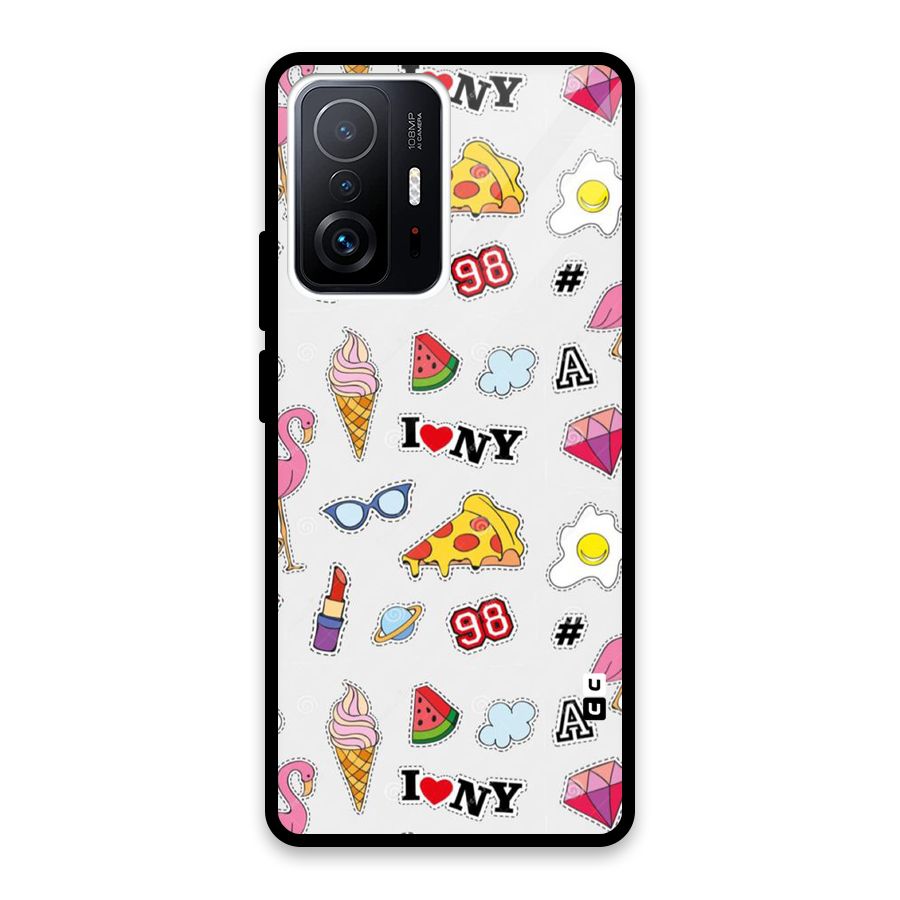 Personnel Quirk Glass Back Case for Xiaomi 11T Pro