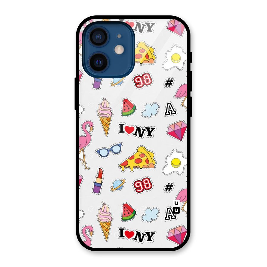 Personnel Quirk Glass Back Case for iPhone 12 Mini