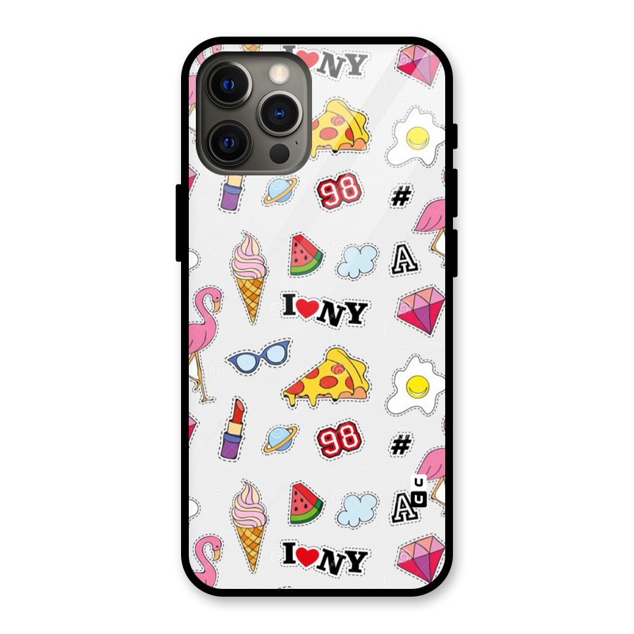 Personnel Quirk Glass Back Case for iPhone 12 Pro Max