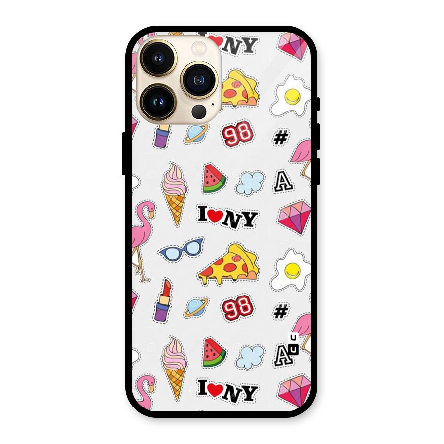 Personnel Quirk Glass Back Case for iPhone 13 Pro Max
